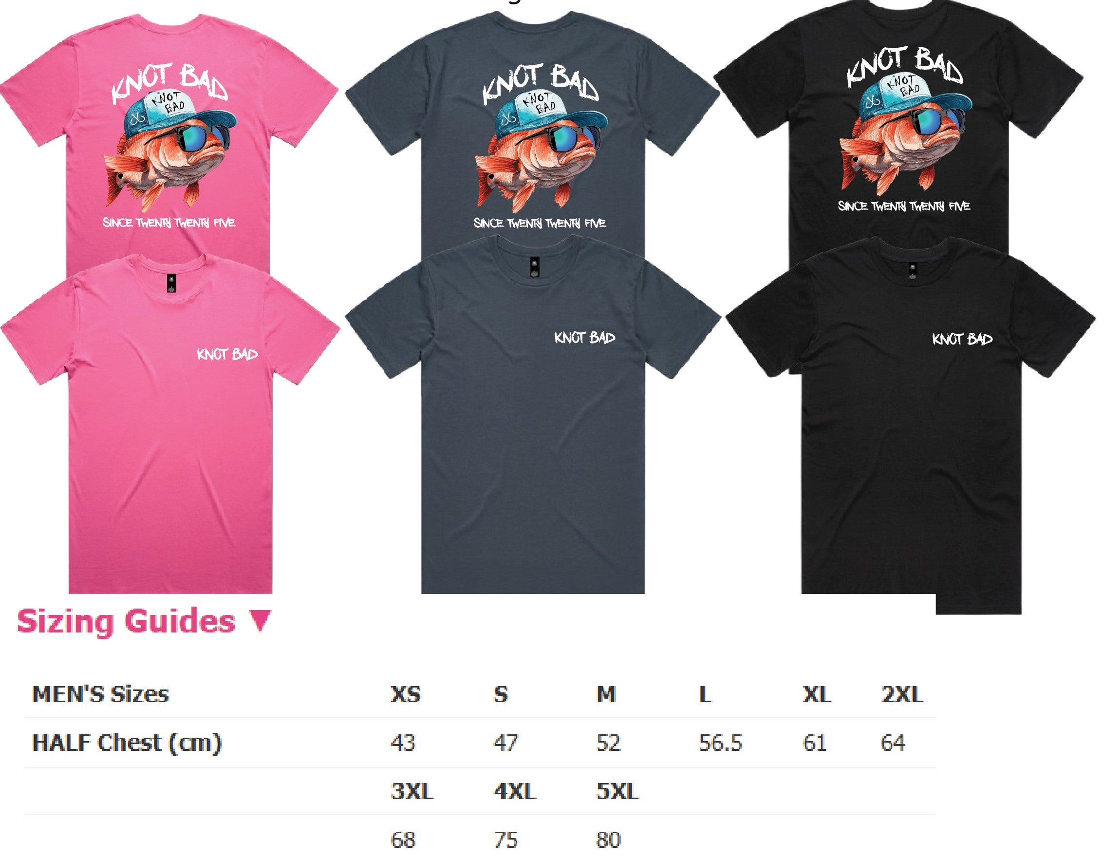 Knot Bad Standard Tee - Fish Design TEENS/ADULT